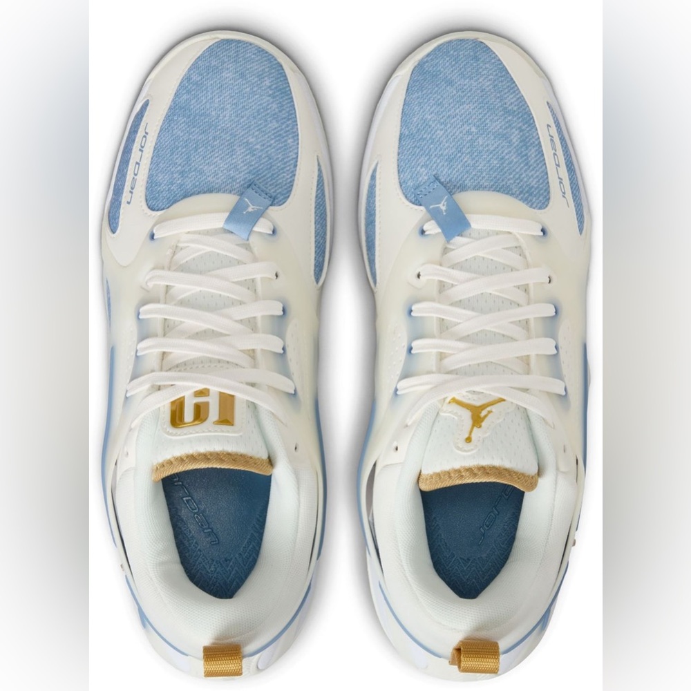 Nike Jordan Heir Series PF Denim & Gold FZ2473-104 Sail Work Blue Women's Size 8